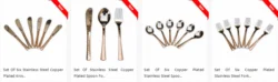 Copper Utensils Online- Exclusive set of copper plated steel cutlery launched