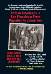 The Fillmore Gathers to Remember Jonestown- November 18, 2019