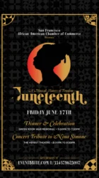The San Francisco African American Chamber of Commerce & SFJAZZ Pay Nina Simone a Juneteenth Salute