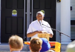Paul S. Bracy, Founder of the Dock C. Bracy Center, Delivers Remarks at the Juneteenth Flag Raising