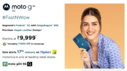 Motorola Unveils moto g34 5G at Rs 9,999