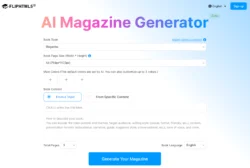 FlipHTML5’s AI Magazine Maker Free Helps Create Interactive Magazines Easily