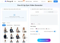 Mango AI Helps Generate Lip Sync AI Videos from Scripts