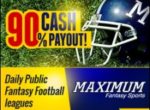 Maximum Fantasy Sports Offers 100 Percent Fantasy League Payouts in NFL Week 1