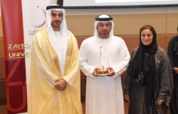 Sheikha Lubna awards winners of Fairytales and Fables from the UAE Writing Competition