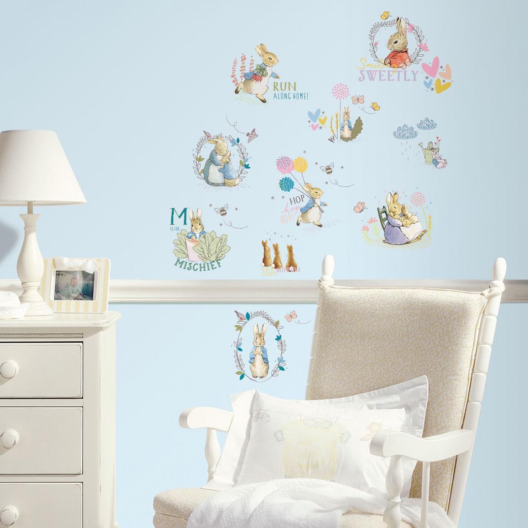 New Peter Rabbit Wall Stickers – Celebrating 150 years of Beatrix Potter New Peter Rabbit Wall Stickers – Celebrating 150 years of Beatrix Potter