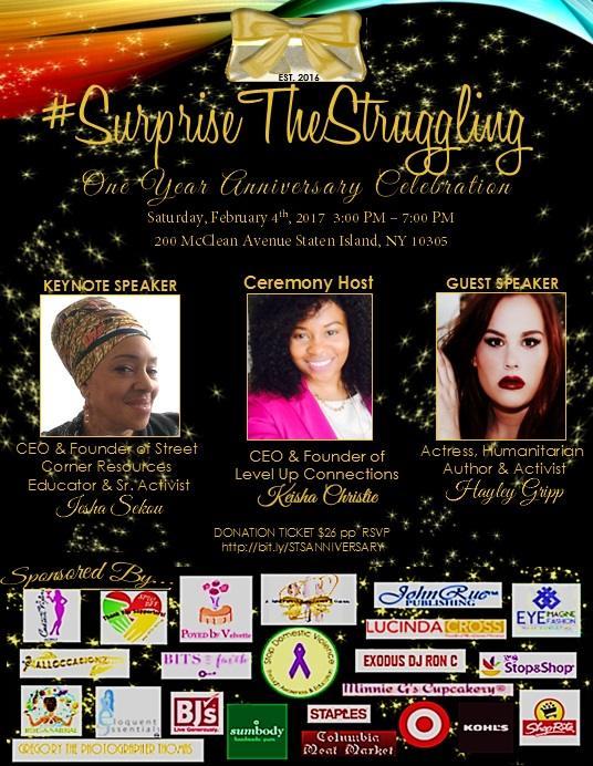 Local Human Services Organization #SurpriseTheStruggling Inc. Celebrates Its 1st Anniversary Local Human Services Organization #SurpriseTheStruggling Inc. Celebrates Its 1st Anniversary
