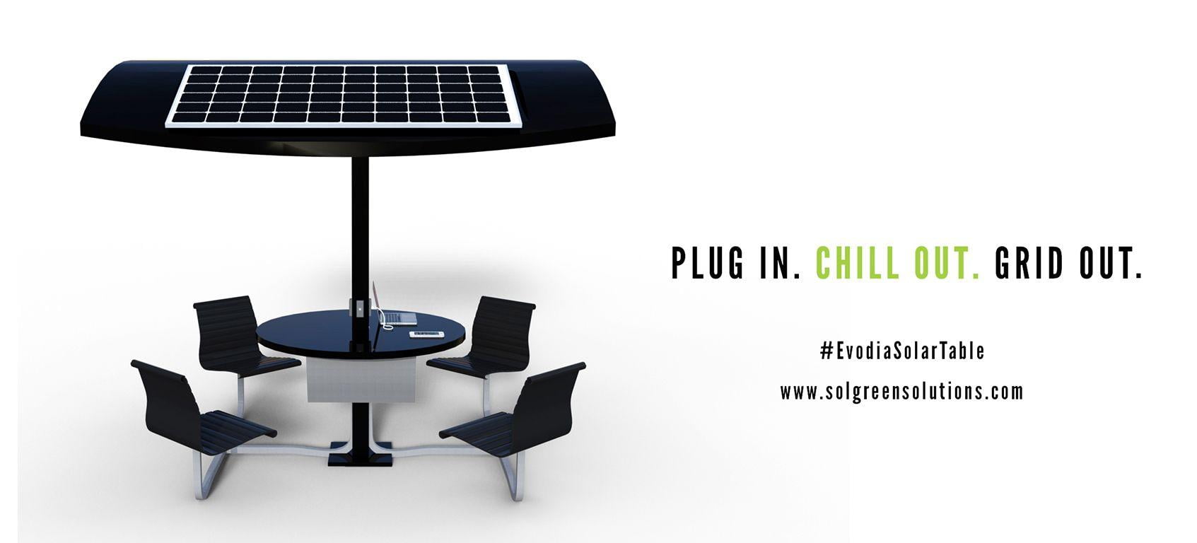SolGreen® Unveils Breakthrough Technology, the commercially manufactured Evodia Solar Table SolGreen® Unveils Breakthrough Technology, the commercially manufactured Evodia Solar Table