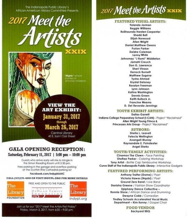 MEET THE ARTISTS' 29th Annual Exhibition and Gala @ Central Indianapolis Public Library: MEET THE ARTISTS' 29th Annual Exhibition and Gala @ Central Indianapolis Public Library: