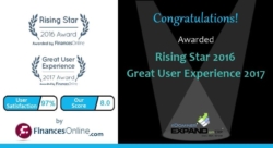 Expand ERP Wins the Coveted Great User Experience Award By FinancesOnline