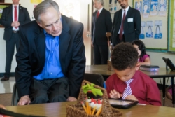 Governor Greg Abbott Tours Round Rock ISD Classroom to See New Early Math Program