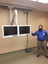 Florida Hospital Memorial installs Mavig monitor suspension system with the help of G.E. Walker