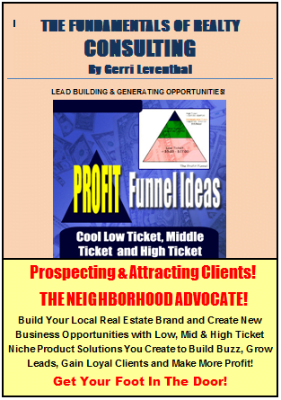Announcing Popular Author Realtor Gerri Leventhal's New Book The Fundamentals of Realty Consulting Announcing Popular Author Realtor Gerri Leventhal's New Book The Fundamentals of Realty Consulting