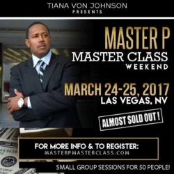 Percy Miller aka Master P, to hold a master class in Las Vegas to train entrepreneurs