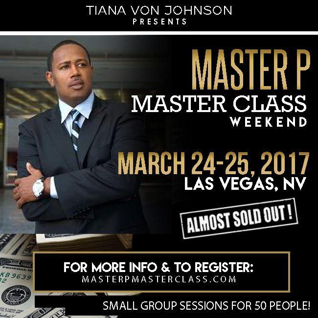 Percy Miller aka Master P, to hold a master class in Las Vegas to train entrepreneurs Percy Miller aka Master P, to hold a master class in Las Vegas to train entrepreneurs