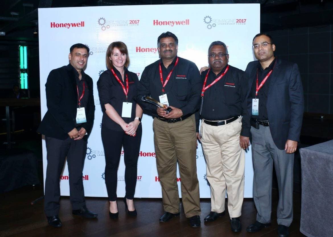 Millennium India Bags Best Partner Award 2016 from Honeywell Millennium India Bags Best Partner Award 2016 from Honeywell