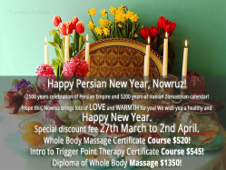 Body Sense Massage School-Enroll to get the special discount in the occasion of the Persian New Year