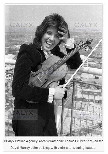 Early Juilliard Era photos of The Great Kat, Katherine Thomas, Classical Violinist by Richard Wintle Early Juilliard Era photos of The Great Kat, Katherine Thomas, Classical Violinist by Richard Wintle