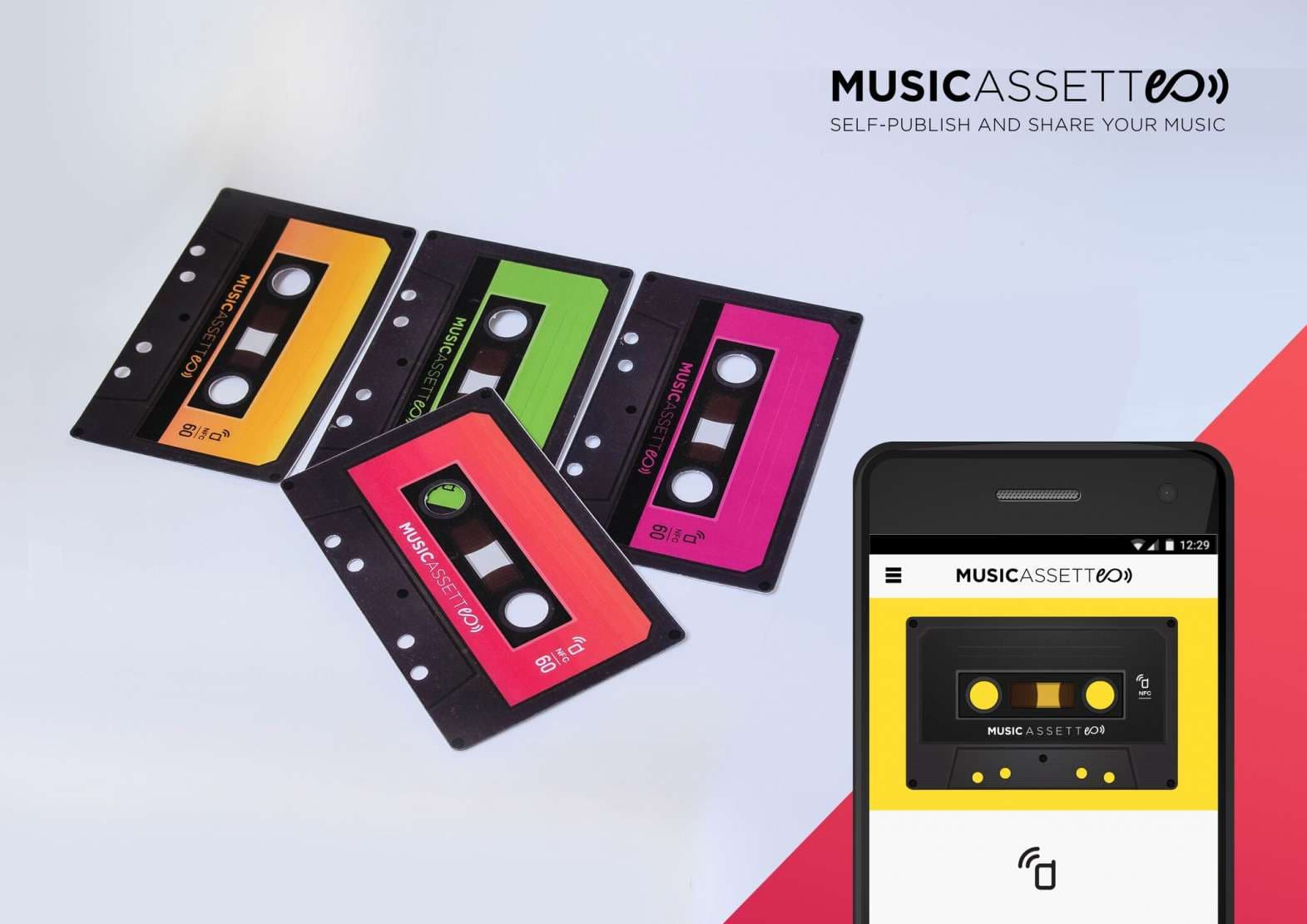 Musicassette – NFC Cassette Music Tape Sticker Musicassette – NFC Cassette Music Tape Sticker