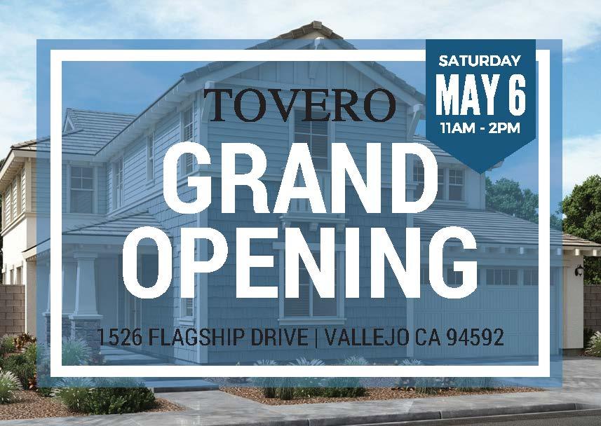 Tovero at Mare Island Grand Opens this Saturday, May 6 Tovero at Mare Island Grand Opens this Saturday, May 6