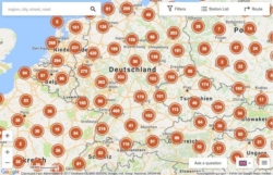 Shell Stations Online Map for euroShell Card Holders