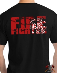 New Distressed Firefighter Shirt Design by Fire and Axes