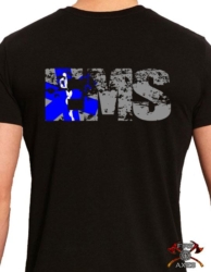 The Distressed EMS EMT Star of Life Shirt by Fire and Axes