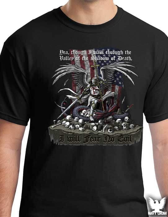 I Will Fear No Evil Shirt available at Navy Crow TODAY! I Will Fear No Evil Shirt available at Navy Crow TODAY!