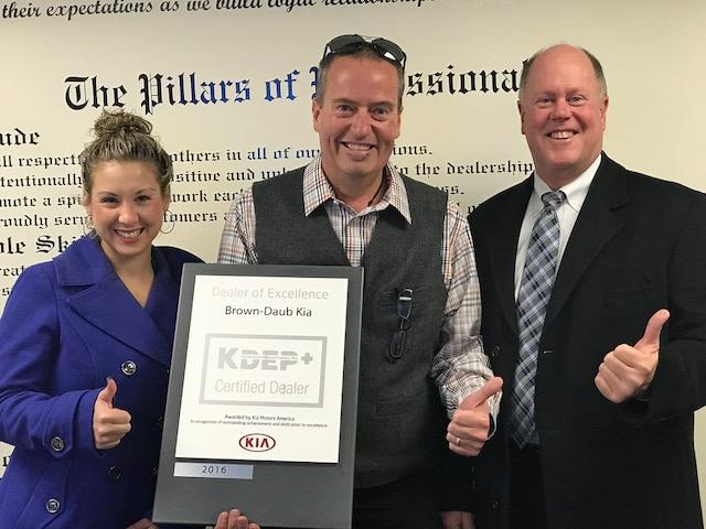 Gary Lee's Brown-Daub Kia awarded "Kia Dealer of Excellence" Gary Lee's Brown-Daub Kia awarded "Kia Dealer of Excellence"
