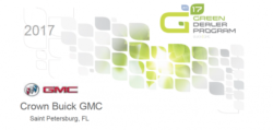 Crown Buick GMC Receives Green Dealer Certification From General Motors