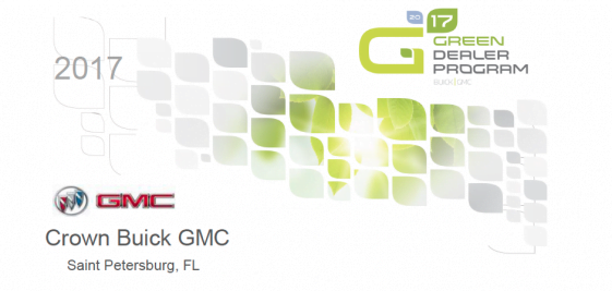 Crown Buick GMC Receives Green Dealer Certification From General Motors Crown Buick GMC Receives Green Dealer Certification From General Motors