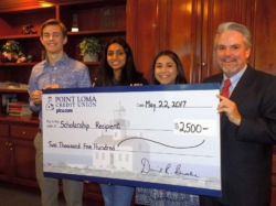 San Diego Students Win $2,500 Point Loma Credit Union Scholarships