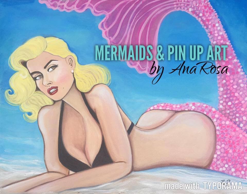 Mermaid Jeanne Carmen – New Artwork by AnaRosa Mermaid Jeanne Carmen – New Artwork by AnaRosa