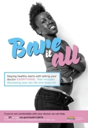 Verneda Adele of HUMAN INTONATION Featured in NYC-DOHMH "Bare It All" Ad Campaign for Sexual Health