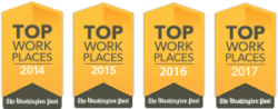 Dev Technology named as a Top Workplace for the fourth year in a row by The Washington Post