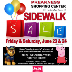 Enjoy The Preakness Shopping Center Sidewallk Sale at Amazing Lash Studio in Wayne
