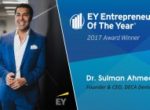 Dr. Sulman Ahmed Wins Big at the EY 2017 Entrepreneur of the Year® Award Ceremony