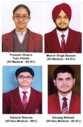 BIPS – Bhupindra International Public School Tops in  XII CBSE Medical Stream