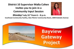 Bayview Hill Neighborhood Association Reminds The Community to Attend the Gateway Project Meeting