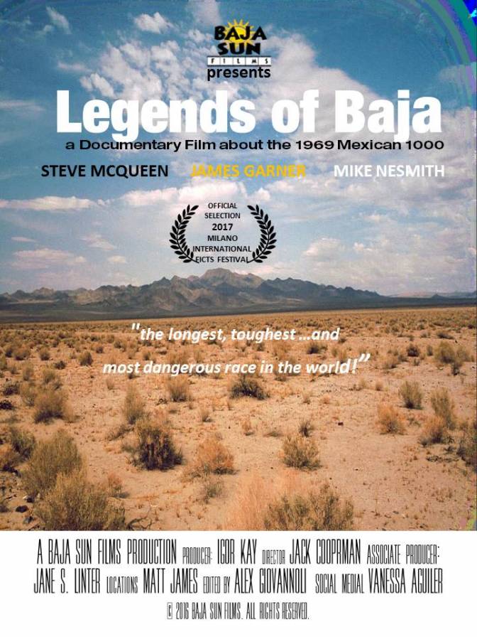 “Legends of Baja” doc with Steve McQueen official selection to FICTS Int Sports Film Festival Milan