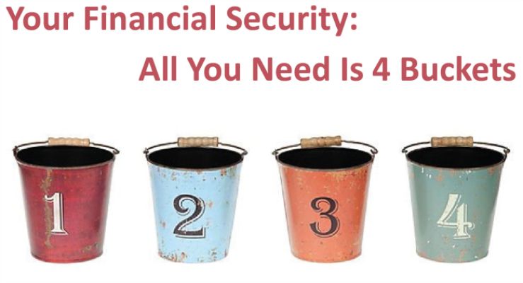 Financial Security? All You Need Is 4 Buckets Financial Security? All You Need Is 4 Buckets