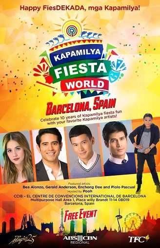 TFC and ABS-CBN Regional come full circle as Kapamilya Fiesta World mark 10yrs in Barcelona TFC and ABS-CBN Regional come full circle as Kapamilya Fiesta World mark 10yrs in Barcelona