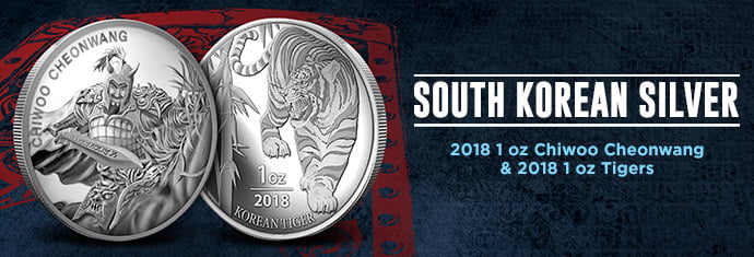 KOMSCO Announces New 2018 Silver Chiwoo Cheonwang and Tiger Coins KOMSCO Announces New 2018 Silver Chiwoo Cheonwang and Tiger Coins