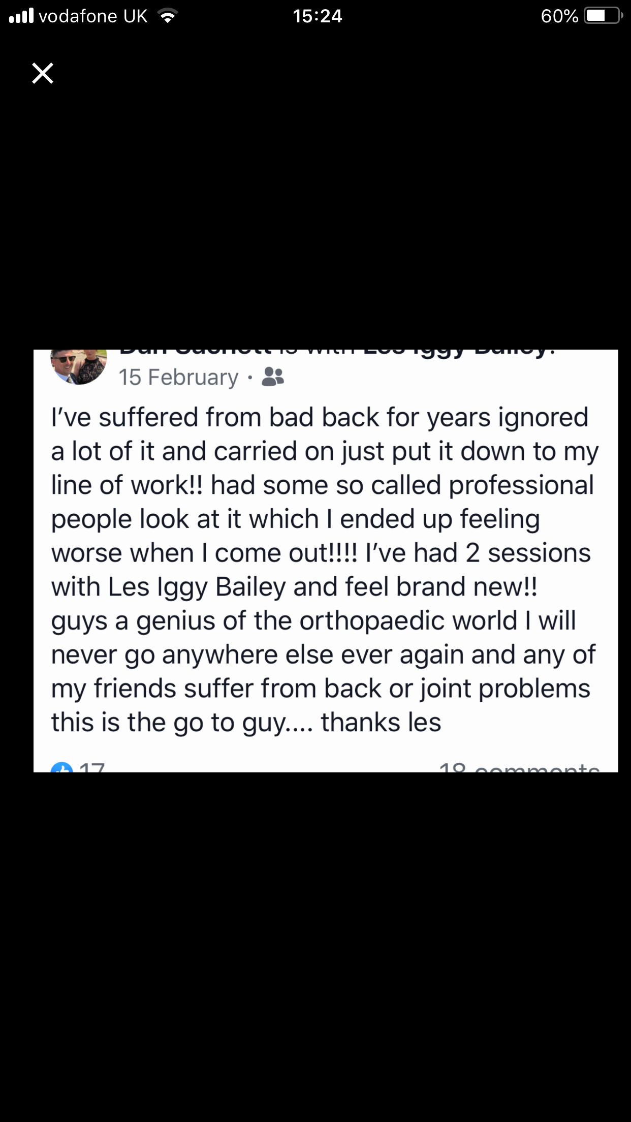 Philosophy for new osteopaths and chiropractors based on 41 years successful practice. by Dr Les Bailey , back and joint pain centre, caterham