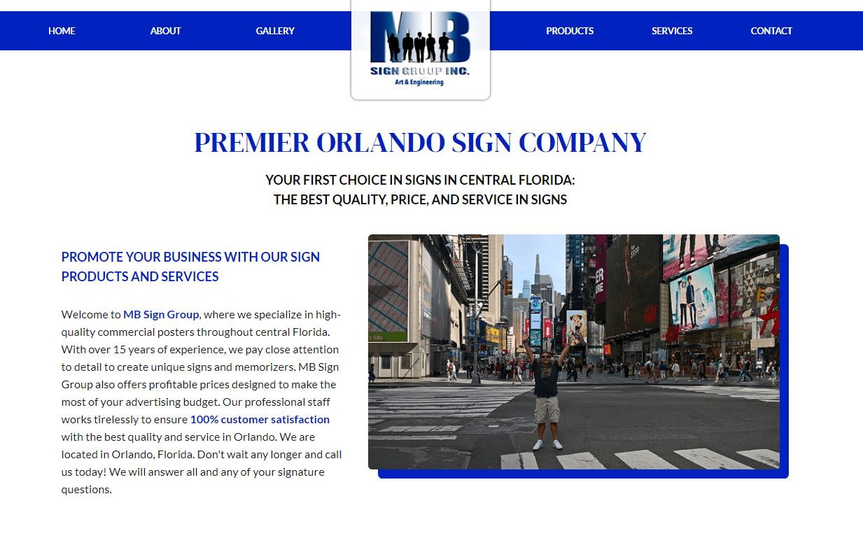 MB Sign Group’s New Website MB Sign Group’s New Website