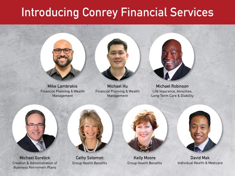 Additional Team Members Bring Specialized Expertise to New Conrey Financial Services Department Additional Team Members Bring Specialized Expertise to New Conrey Financial Services Department