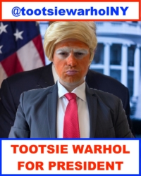Satirical Presidential Candidate Tootsie Warhol Releases New Video Outlining Black Lives Matter Platform that Bans Chokeholds by Police Departments