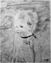Charcoal portraits of children are just one of the wonderful ways to surprise mom or dad