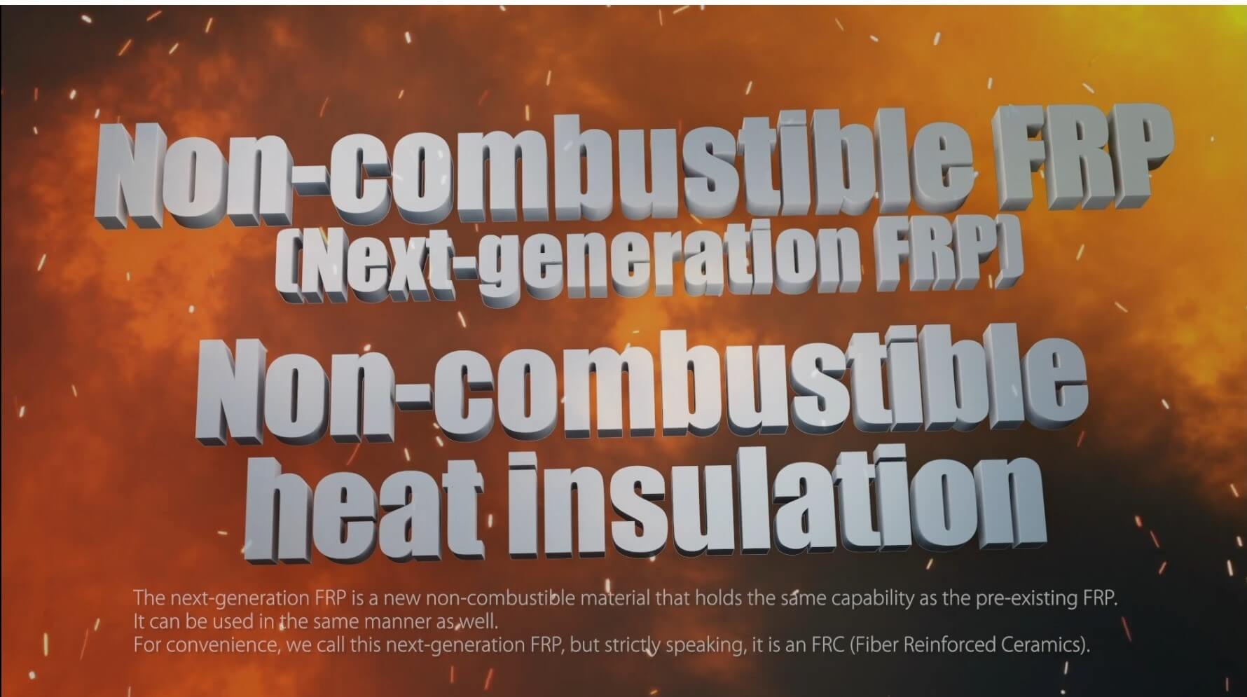 Japanese Company, Each DreaM, Inc., Invents World’s First True Non-Combustible Fiber Reinforced Plastic That Cleared ISO-1182. Pat. Pending Japanese Company, Each DreaM, Inc., Invents World’s First True Non-Combustible Fiber Reinforced Plastic That Cleared ISO-1182. Pat. Pending