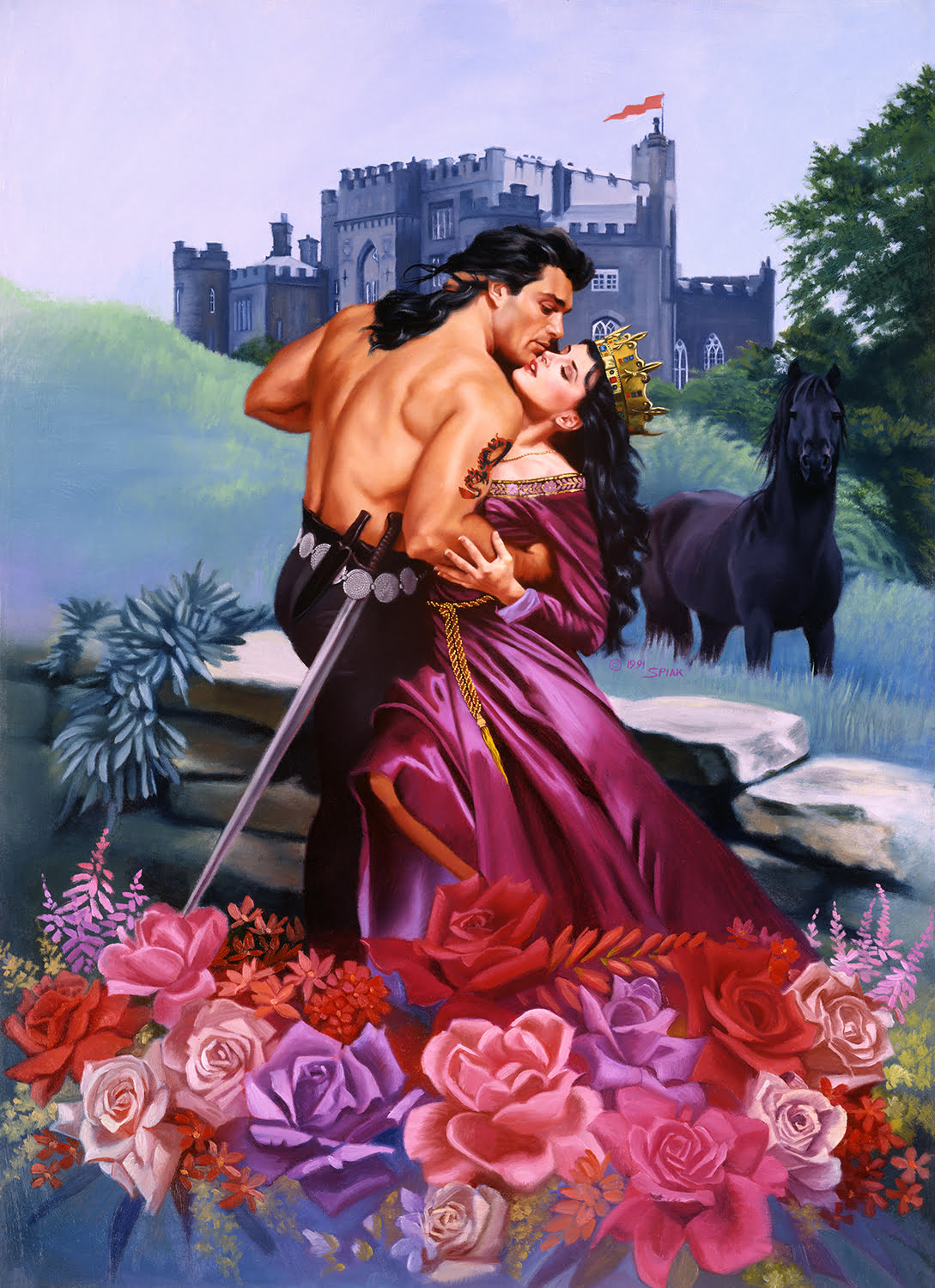 Original Romance Novel Paintings Featuring Fabio Hit the Market Original Romance Novel Paintings Featuring Fabio Hit the Market